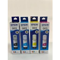 หมึกแท้ EPSON 003 ชุด4สีL3110/L3150/L5190/L ดำ น้ำเงิน แดง  หมึกปริ้น/หมึกสี/หมึกปริ้นเตอร์/หมึกเครื่องปริ้น