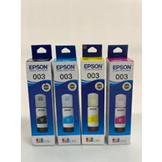 หมึกแท้ EPSON 003 ชุด4สีL3110/L3150/L5190/L ดำ น้ำเงิน แดง เหลือง มีกล่อง