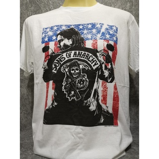 เสื้อวงนำเข้า Sons of Anarchy Charlie Hunnam Biker Gangster Rocker Rock Metal Punk T-Shirt