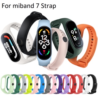 For Xiaomi Mi Band 7 Strap / สายนาฬิกา Mi Band 7 6 5 / สาย Mi Band 7 6 Replacement Strap Colourful Silicone Wristband Xiaomi Smartwatch Accessories