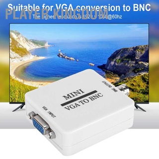 Player kingdom Mini HD VGA to BNC 1920 X 1080 USB Video Converter for HDTV Monitors TVs Computers