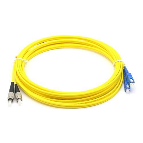 Single Mode SC/UPC - FC/UPC Duplex สายแพทช์ออปติคอลที่ไม่ใช่ 3.0 มม. ยาว 3 ม.