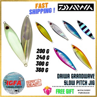 Daiwa GRANDWAVE SLOW PITCH JIG IGFAFISHINGSPORTS SLOW JIGGING LURE SLOW JIG METAL JIG FISHING JIG LURE