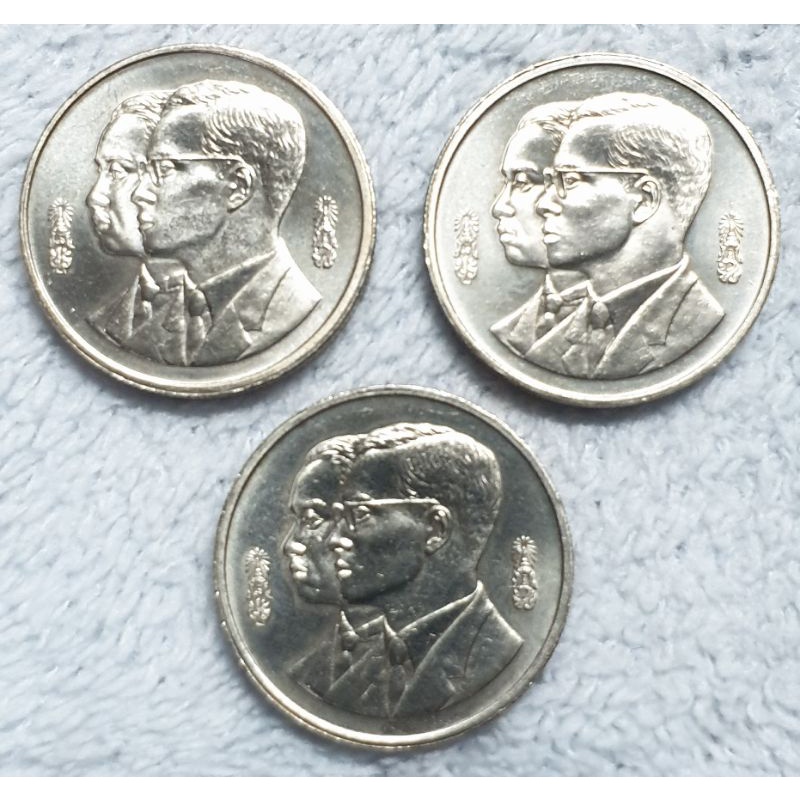 เหรียญ 2 บาท นิกเกิลวาระ 60 ปีราชบัณฑิตยสถาน เหรียญใหม่ unc ไม่ผ่านใช้ จำนวน 3 เหรียญ