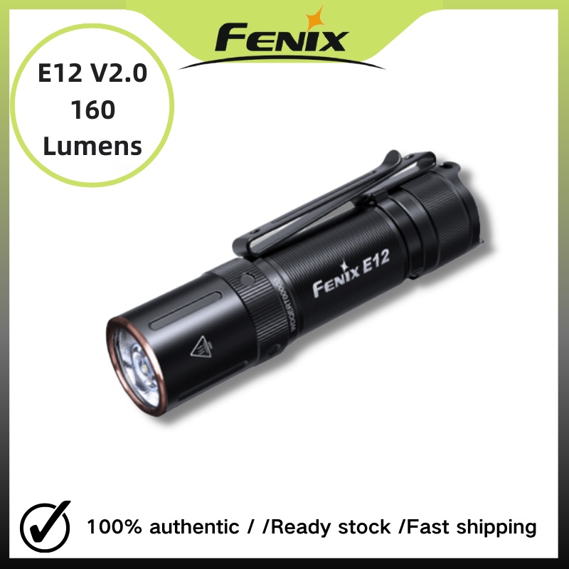 Fenix E12 V2.0 ไฟฉาย EDC LED 160 ลูเมน ใช้แบตเตอรี่ AA ขนาดเล็ก กะทัดรัด