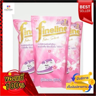 ไฟน์ไลน์น้ำยารีดเรียบ ชมพู800แพ็ค3 รีฟิลFINELINE FABRIC STARCH PINK 800ML.P3 RE