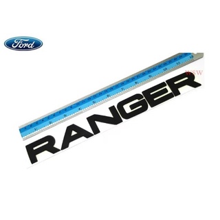 สีดำ LOGO โลโก้ RANGER ตัวนูน FORD 1998 - 2019 ติดฝากระโปรง ติดกระบะท้าย ฝาท้าย กระจัง 3D emblem