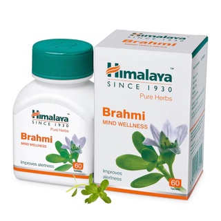 Himalaya Brahmi บำรุงสมอง ช่วยในการผ่อนคลาย ขนาด60เม็ด EXP 11/2024