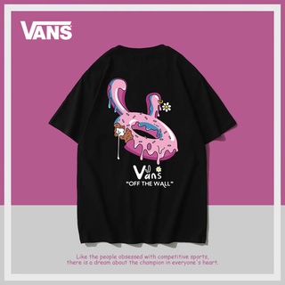 ใหม่ Vans Vance เสื้อยืดคอกลม แขนสั้น ผ้าฝ้าย สีดํา เข้ากับทุกการแต่งกาย แฟชั่นฤดูร้อน สําหรับผู้ชาย และผู้หญิง