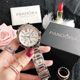 Pandora นาฬิกาข้อมือโครโนกราฟ กันน้ำ สําหรับผู้หญิง