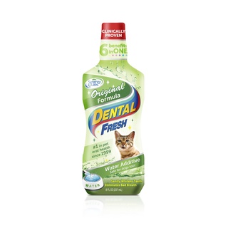 Dental Fresh เดนทัล เฟรช น้ำยาลดกลิ่นปากแมว เหมียวปากหอม 237ml (8 ออนซ์) ไม่ต้องแปรง