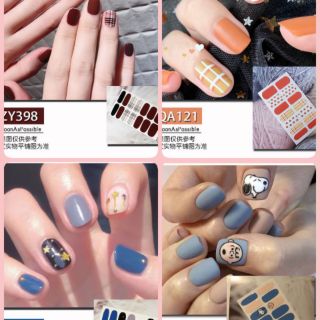 #พร้อมส่ง# สติ๊กเกอร์ติดเล็บ สติกเกอร์ติดเล็บ(ชุดที่7) แทททู Tattoo