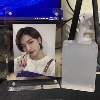 พร้อมส่ง กรอบรูปแม่เหล็กอะคริลิค แบบหนา ขอบเหลี่ยม ขอบโค้ง ตั้งโต๊ะ