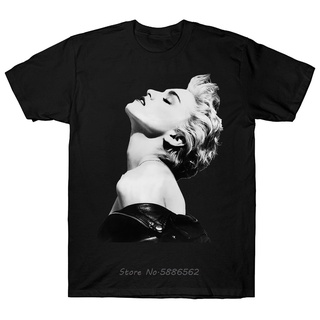 tshirtเสื้อยืดคอกลมฤดูร้อนใหม่ เสื้อยืดผ้าฝ้าย พิมพ์ลาย Lelaki Baju Lengan Pendek 1994 Madonna Bradford Gallery Made In