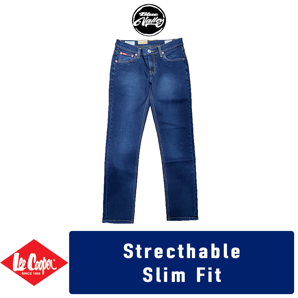 Lee Cooper Slim Fit Stretchable Jeans London Stoned Army Blue LC112-117S