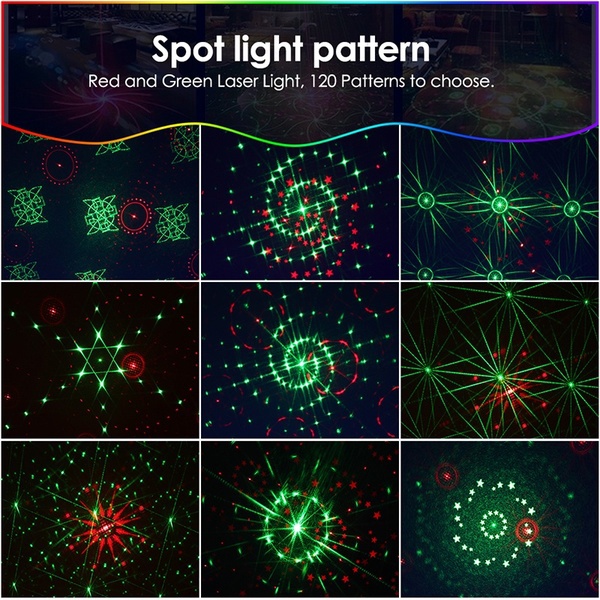 New Arrival USB Mini Laser Projector 120/60 Patterns Light DJ Dance ...