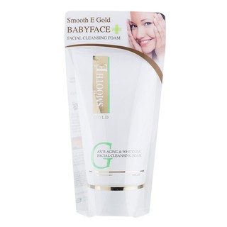 Smooth E GOLD Anti Aging &amp; Whitening Facial Cleansing Foam ขนาด 45,120 กรัม