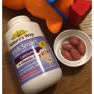 Nature's Way Kids Smart Calcium + Vitamin D 50 Chewable Capsules