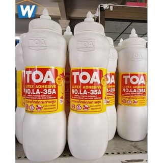 กาวลาเท็กซ์ยี่ห้อTOA ขนาด1ลิตร(1000ml)รุ่นขวดนม กาวลาเท็กซ์งานเฟอร์นิเจอร์ กาวติดไม้ปาร์เก้คุณภาพสูง