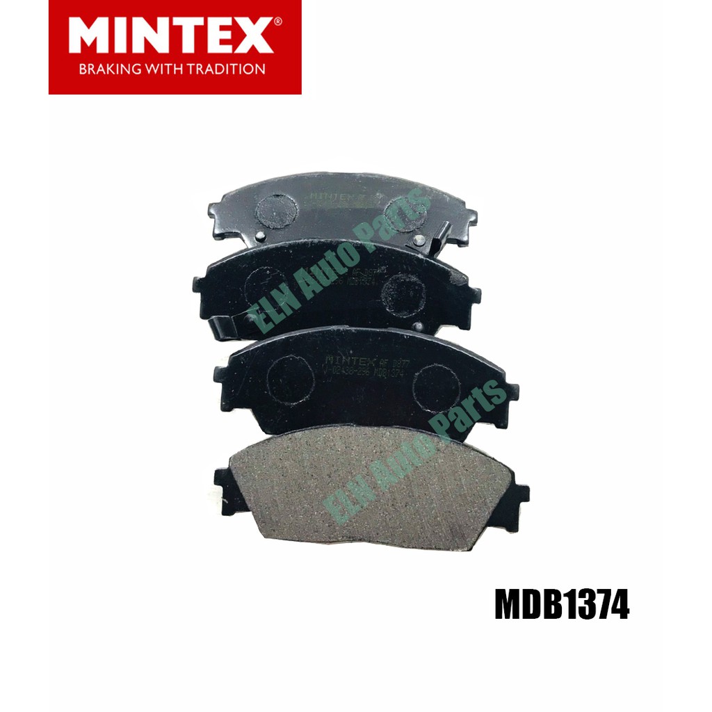 Mintex ผ้าเบรคหน้า (ของอังกฤษ) (brake pad) HONDA Accord EXi, Lxi (ตาเพชร) (Full Option) ปี 1990, Prelude ไฟป๊อป ปี 1989