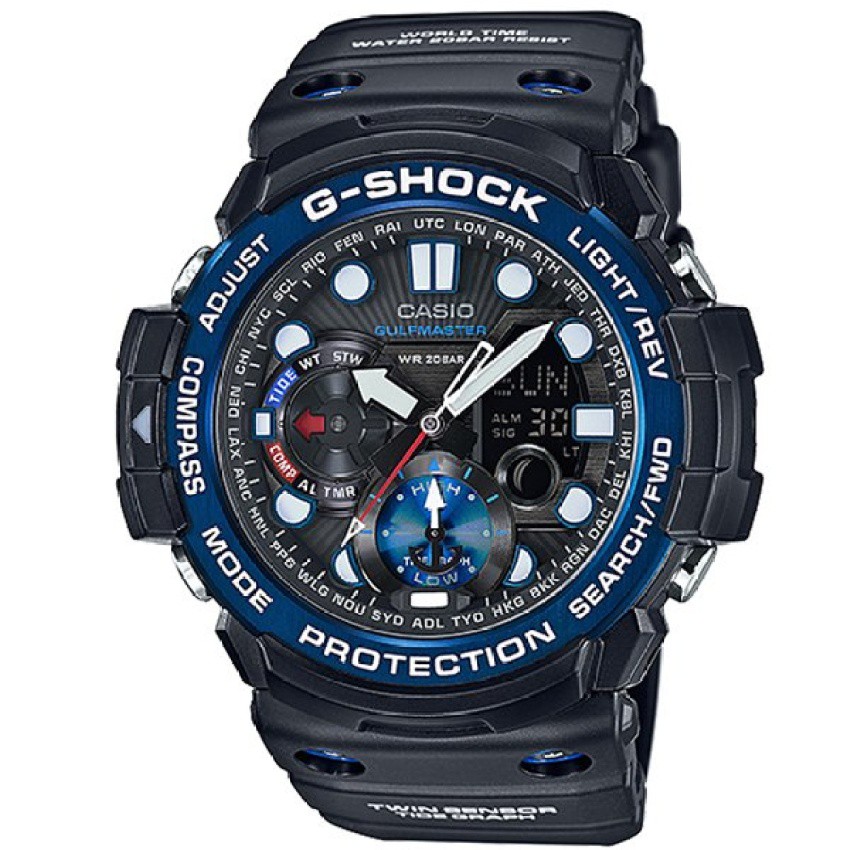 Casio G-Shock นาฬิกาข้อมือผู้ชาย สายเรซิ่น รุ่น GN-1000B-1A - สีดำ