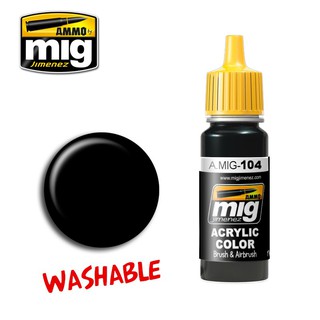 Ammo By MIG - AMIG0104 WASHABLE BLACK