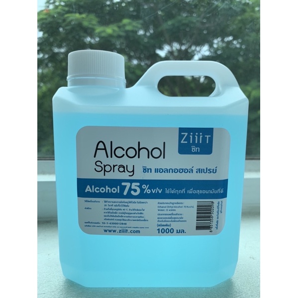 ziiit Alcohol spray ขนาด 1000 มล. สีฟ้า