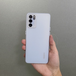 เคสโทรศัพท์มือถือแบบนิ่ม โปร่งแสง ผิวด้าน บางมาก สําหรับ OPPO Reno 4 5 6 Pro 5G 4G