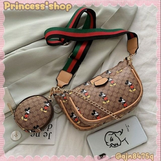 Princessshop กระเป๋าสะพายเซ็ท3ชิ้น ทรงญาญ่า (พร้อมส่ง)