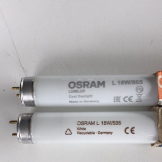 หลอดนีออน สั้น 18 W  L18W/535. OSRAM แสงสีขาว ละขาวนวล