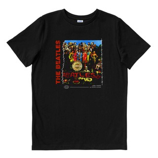 The BEATLES - SGT พริกไทย | เสื้อยืด พิมพ์ลายวงดนตรี | เพลงเมอร์ช | Unisex | เพลงเมอร์ช | ป๊อปร็อคคลาสสิก