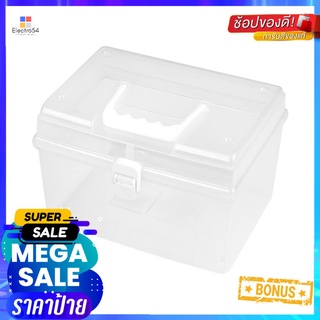 กล่องหูหิ้ว UNI-WARE 4764 22x17x15 ซม. สีขาวBOX WITH HANDLE UNI-WARE 4764 22X17X15CM WHITE