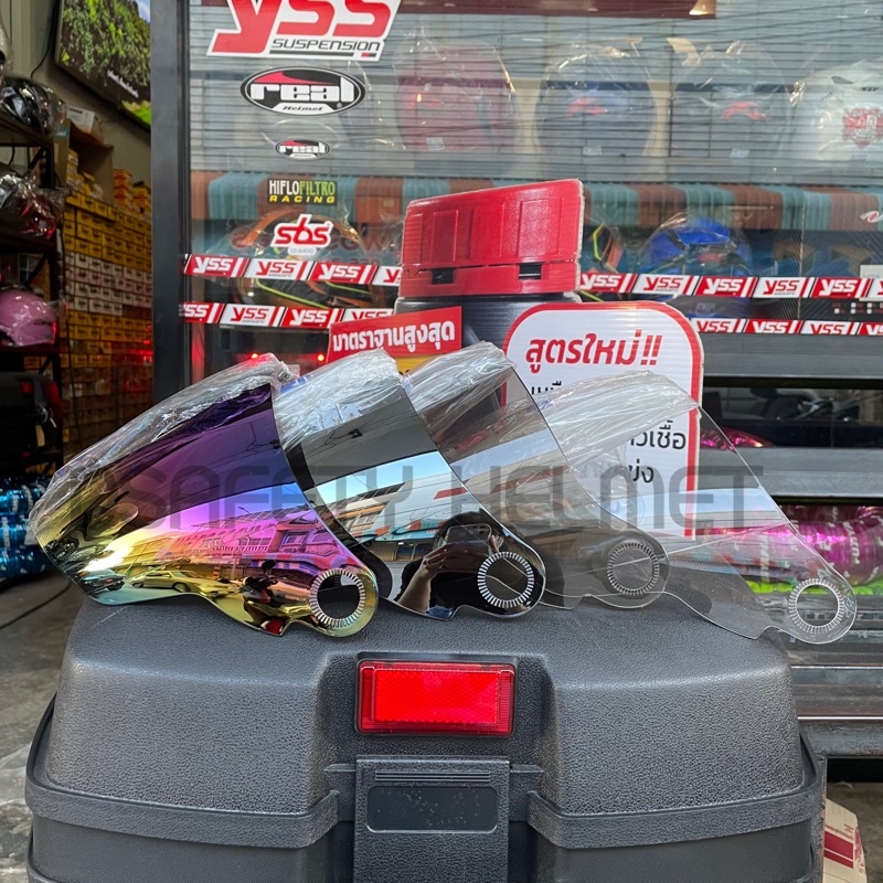 หน้ากากหมวกกันน็อคยี่ห้อ Spacecrown รุ่น Phoenix-5, Cygnus, Cosmo