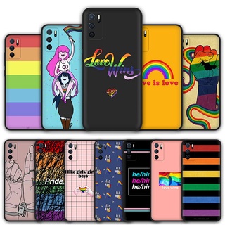 เคสโทรศัพท์มือถือ ซิลิโคน ลาย LGBT สีรุ้ง สําหรับ Realme C3 C17 C20 C21 10Z8I