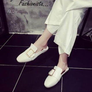 Vintage belted flats พร้อมส่ง! K6410