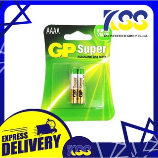 ถ่าน GP Super Alkaline ถ่าน 4A ถ่าน GP AAAA Super Alkaline ถ่านอัลคาไลน์ 1.5V 4A LR8D425 E96 (1แพค/2ก้อน)