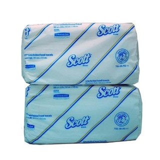 KIMBERLY-CLARK (2ห่อ) กระดาษเช็ดมือ รุ่นSCOTT INTERFOLD 250แผ่น/ห่อ