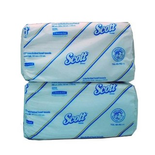 KIMBERLY-CLARK (2ห่อ) กระดาษเช็ดมือ รุ่นSCOTT INTERFOLD 250แผ่น/ห่อ