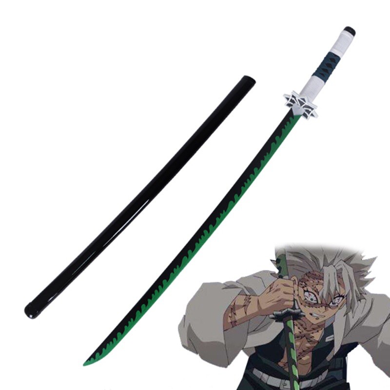 ดาบไม้ Cosplay ชินาซึงาวะ ซาเนมิ (Shinazugawa Sanemi). ดาบพิฆาตอสูร