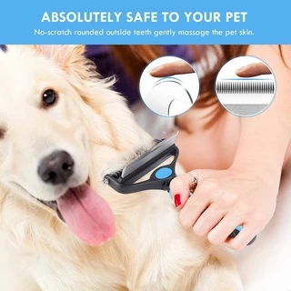 Benepaw 2 In 1 แปรงหวีขนสัตว์เลี้ยง ด้ามจับสองด้าน ปลอดภัย สําหรับสุนัข