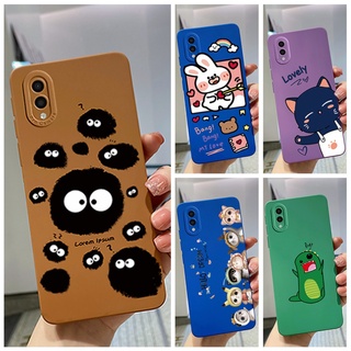 เคสโทรศัพท์มือถือ ซิลิโคนนิ่ม กันรอยกล้อง ลายการ์ตูนน่ารัก สําหรับ Samsung Galaxy A02 M02 Case SM-A022F SM-M022F A02 A 02