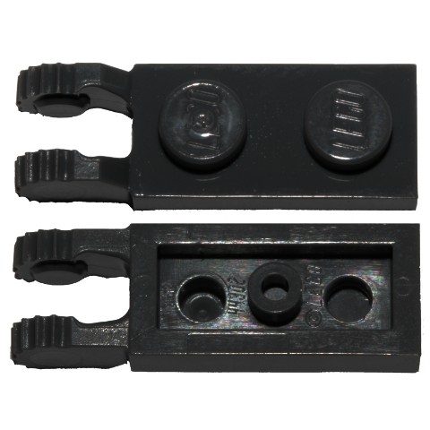 [320] LEGO Part Hinge Plate 1 x 2 Locking with 2 Fingers on End and 9 Teeth without Bottom Groove (44302b) ราคา/ชิ้น