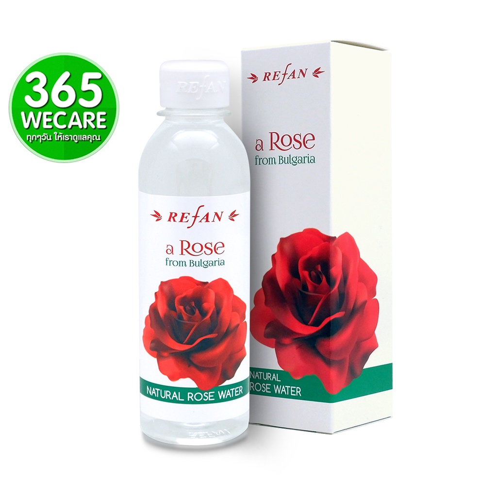 Refan Natural Rose Water 250ml. ปรับสภาพผิว บำรุงผิวหน้า 365wecare