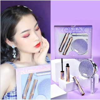 NEW!Korean Eye Shadow Xixi Provence Romantic To The Beauty Set Box Eye Shadow เซต4ชิ้น อายแชร์โดร์+ลิปสติก+มาสคาร่าปัดขน