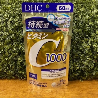 [พร้อมส่ง⚡️แท้]DHC vitamin C Sustainable วิตามินซี 1000 mg ชนิดเม็ด ละลายช้า