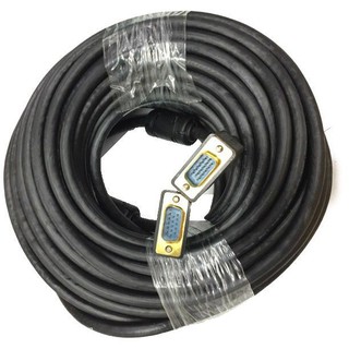 สาย VGA Cable ตัวผู้/ ผู้ 20.เมตร (สายดำ/หัวน้ำเงิน)Blackสามารถต่อคอมพิวเตอร์ ,โปรเจคเตอร์ ,ทีวี ,LCD, LED