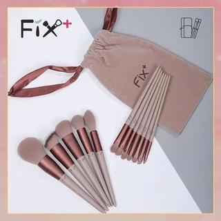 พร้อมส่ง เซ็ตแปรงแต่งหน้า ​Fix​13 ชิ้น​พร้อมถุง แปรงไฮไลท์แปรงอายแชโดว์แปรงปัดแก้ม NO:FIX13G/P