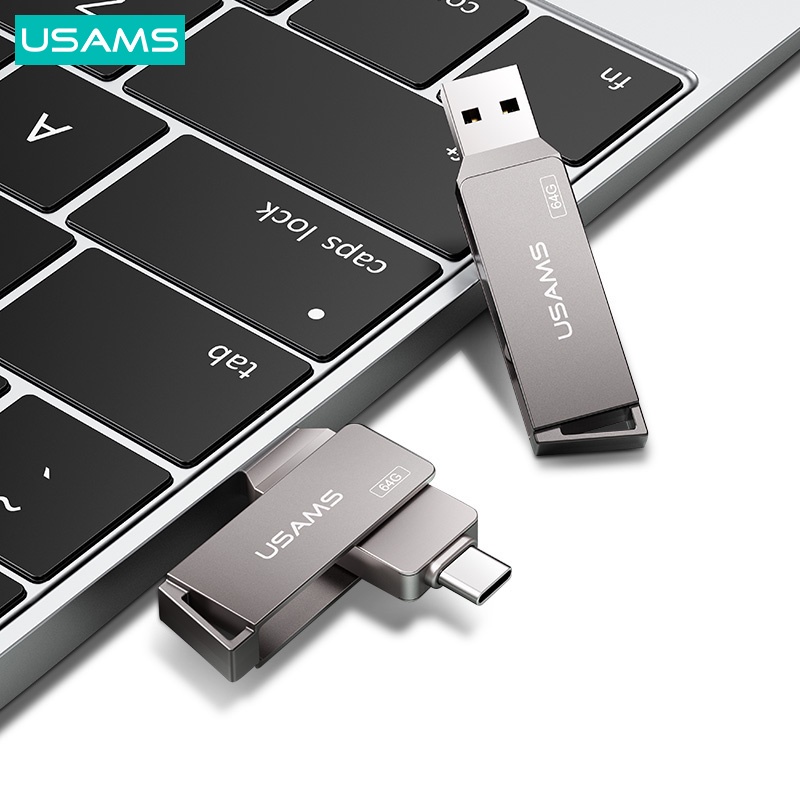 Flashdisk USAMS OTG Usb3.0+Type-C ZB198 {16GB} ZB199 {32GB} ZB200 {64GB} ZB201 {128GB} ZB202 {256GB}