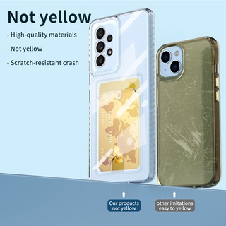 เคส Realme C55 เคสโทรศัพท์มือถือแบบใส กันกระแทก พร้อมช่องใส่บัตร สําหรับ Realme 10 9 Peo Plus C17 C55 C35 C33 10T 9i 5G