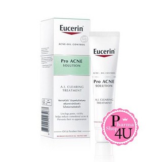 🚀ถูกแท้100%🚀Eucerin Pro ACNE A.I. CLEARING TREATMENT 40 ML.ยูเซอริน โปร แอคเน่ โซลูชั่น เอ.ไอ#6812